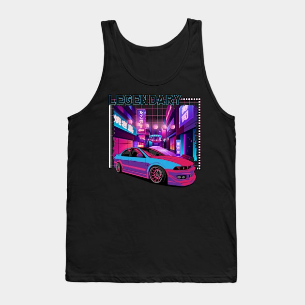 JDM Legend Cool Retro Gaming Racecar Tuning Car Lover Tank Top by Blink_Imprints10